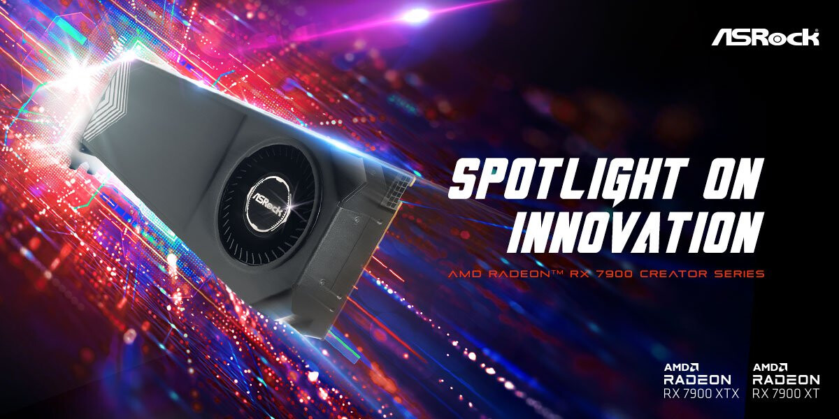 Immagine pubblicata in relazione al seguente contenuto: ASRock lancia le video card Radeon RX 7900 XTX e XT Creator per setup multi-card | Nome immagine: news35796_ASRock_Radeon-RX-7900-XTX-Creator-24GB_Radeon-RX-7900-XT-Creator-20GB_1.jpg