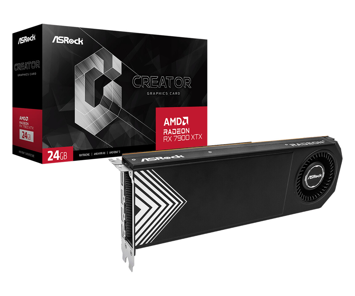 Immagine pubblicata in relazione al seguente contenuto: ASRock lancia le video card Radeon RX 7900 XTX e XT Creator per setup multi-card | Nome immagine: news35796_ASRock_Radeon-RX-7900-XTX-Creator-24GB_Radeon-RX-7900-XT-Creator-20GB_2.jpg