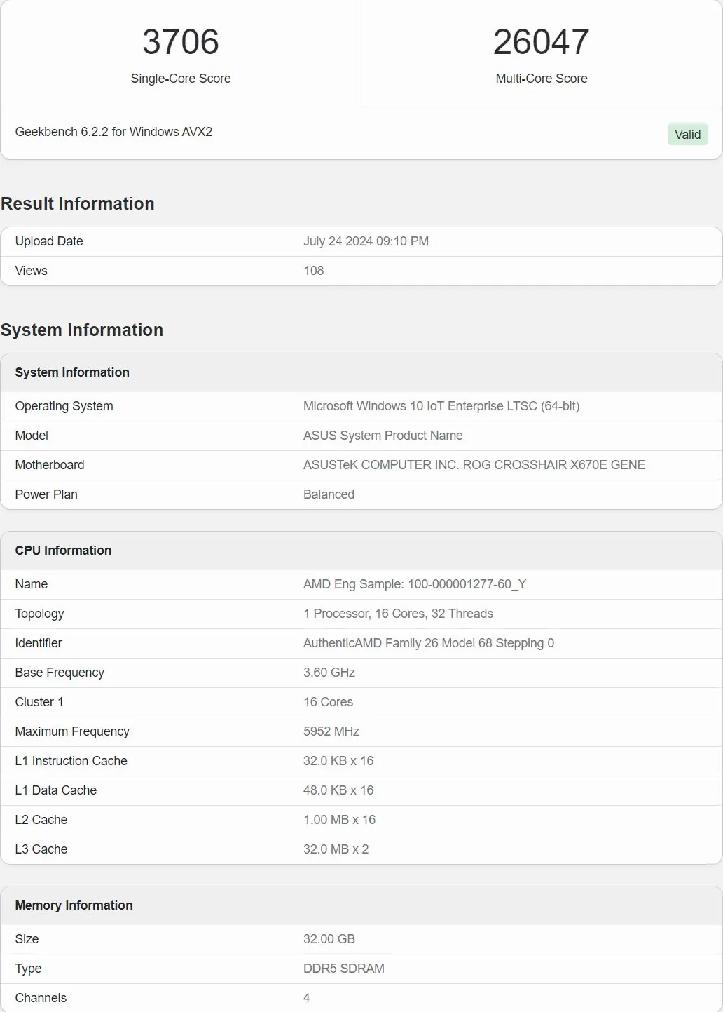 Media asset in full size related to 3dfxzone.it news item entitled as follows: La CPU AMD Zen 5 Ryzen 9 9950X con overclock a 6GHz testata con Geekbench 5 e 6 | Image Name: news35818_AMD-Ryzen-9-9950X_4.jpg