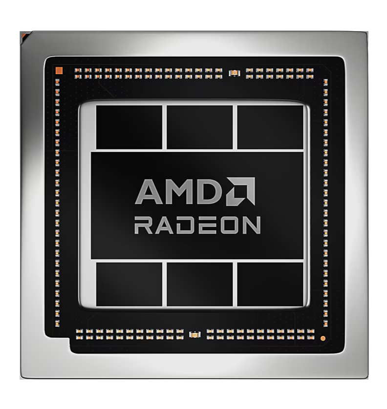 Media asset in full size related to 3dfxzone.it news item entitled as follows: Testata con Geekbench una GPU AMD RDNA 4 Navi 48: specifiche e score OpenCL | Image Name: news35902_amd-radeon-chip_1.png