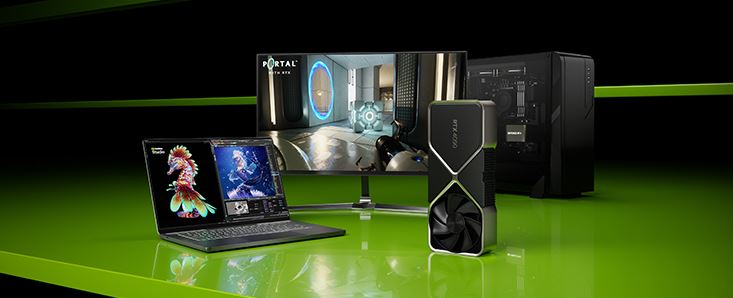 Immagine pubblicata in relazione al seguente contenuto: Svelati livello prestazionale e TGP della GeForce RTX 5060 per notebook | Nome immagine: news35904_NVIDIA_GeForce-RTX_1.jpg