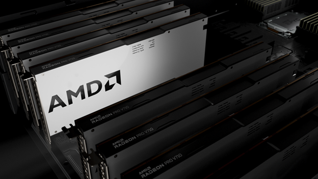 Media asset in full size related to 3dfxzone.it news item entitled as follows: AMD introduce la scheda video Radeon PRO V710 per potenziare i servizi in cloud | Image Name: news36037_AMD-Radeon-PRO-V710_2.png