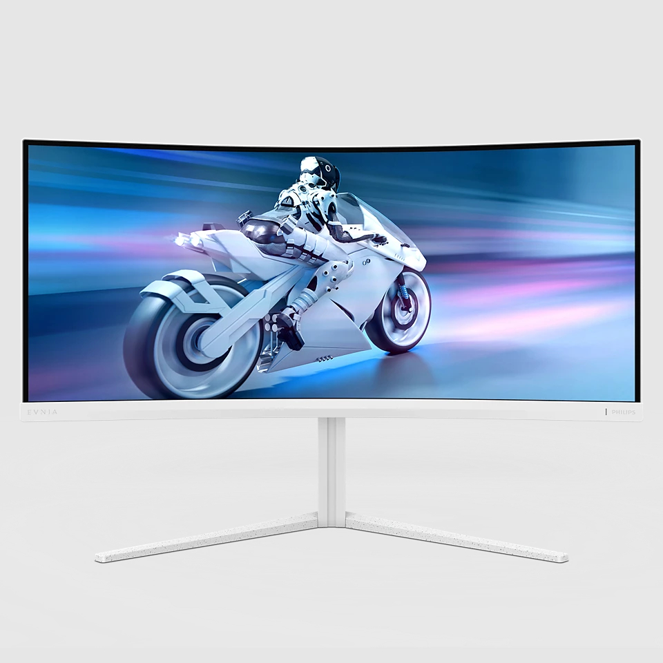 Immagine pubblicata in relazione al seguente contenuto: Philips lancia il gaming monitor a schermo curvo UWQHD Evnia 34M2C5501A | Nome immagine: news36093_Philips-Evnia-34M2C5501A_1.jpg