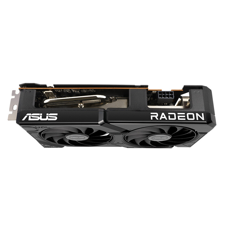 Immagine pubblicata in relazione al seguente contenuto: ASUS introduce la video card non reference Radeon RX 7600 DUAL EVO OC | Nome immagine: news36110_Radeon-RX-7600-DUAL-EVO-OC_2.jpg