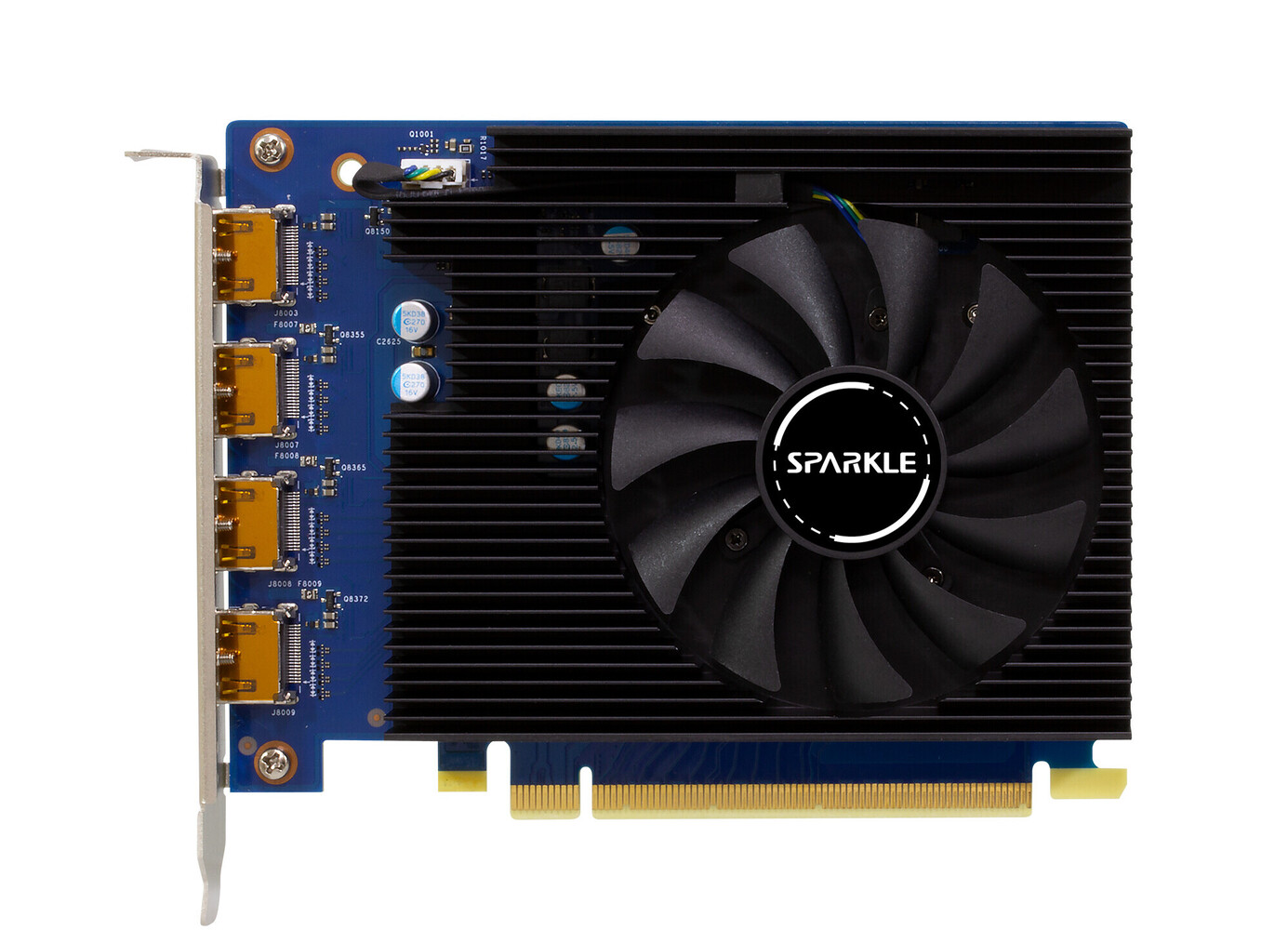 Immagine pubblicata in relazione al seguente contenuto: Sparkle introduce la video card Arc A310 OmniView che supporta 4 display 4K | Nome immagine: news36178_Sparkle-Arc-A310-OmniView_2.jpg