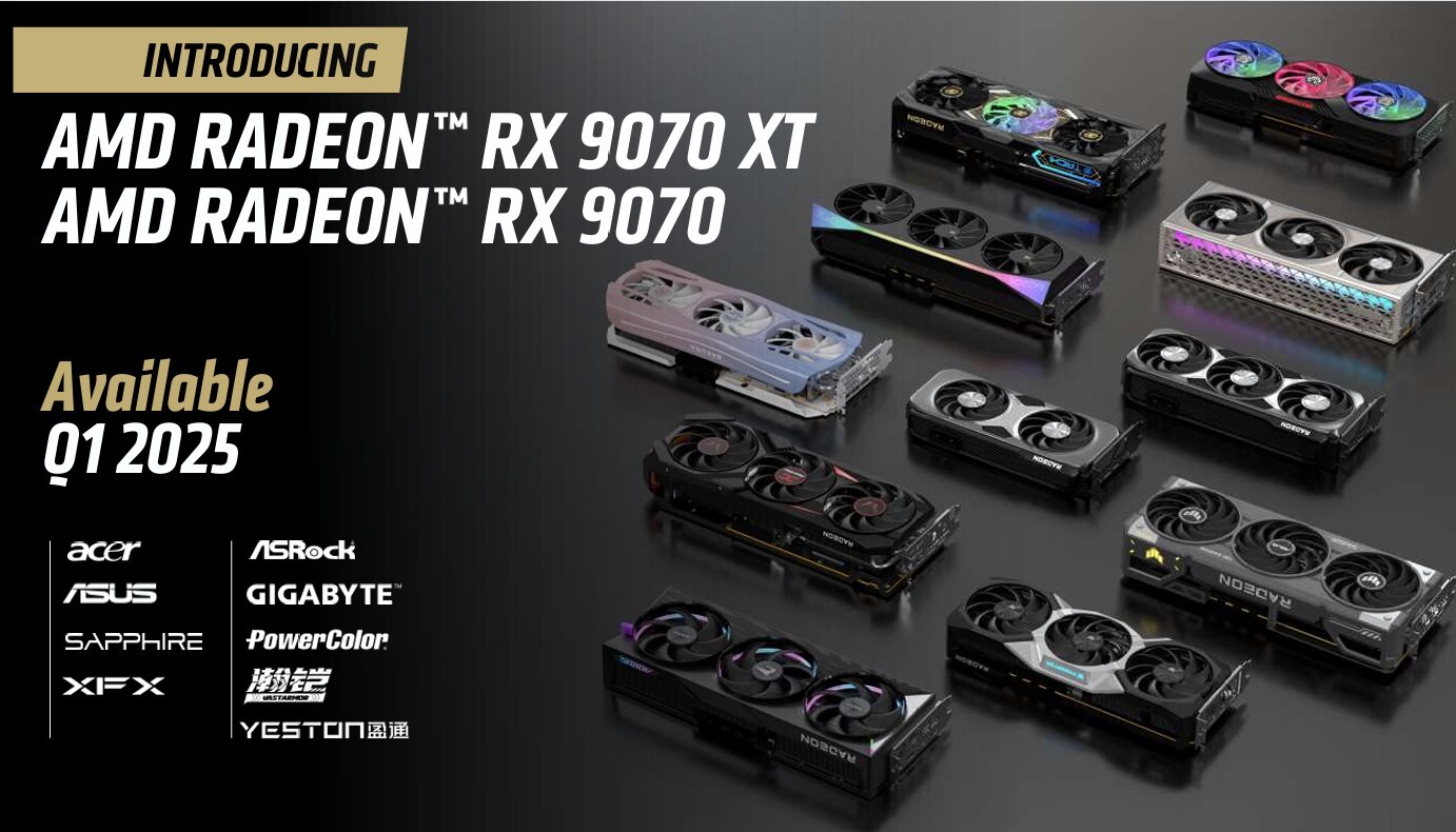 Immagine pubblicata in relazione al seguente contenuto: CES 2025, AMD presenta ma non lancia le Radeon RX 9070 XT e Radeon RX 9070 | Nome immagine: news36324_AMD_Radeon-RX-9000_3.jpg