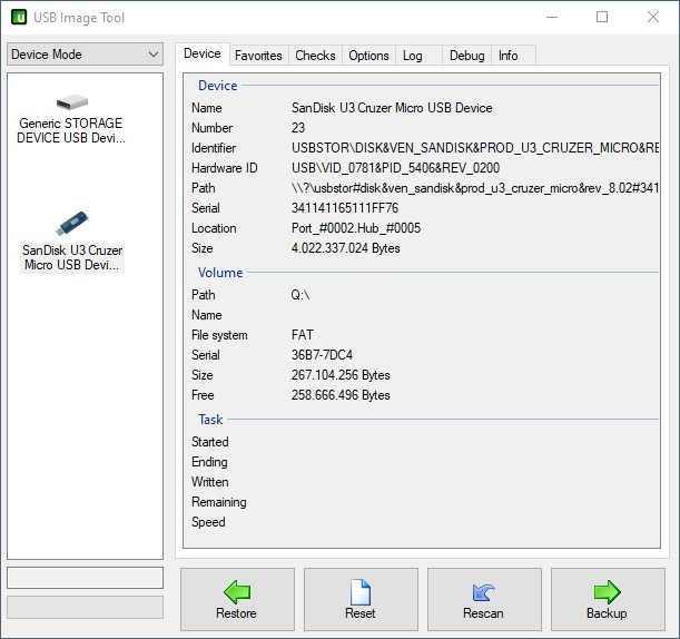 Immagine pubblicata in relazione al seguente contenuto: USB Image Tool 1.9.1.0 crea immagini e file di backup dai flash drive USB | Nome immagine: news36485_USB-Image-Tool_Screenshot_1.jpg